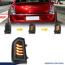 Load image into Gallery viewer, inginuity time LED RGB Tail Lights for Chrysler 300 300C 300S 2015-2023 Hemi Touring Sedan Start-up Animation Sequential Turn Signal APP Control Rear Lamps Assembly