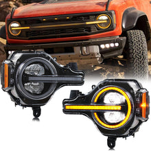 Load image into Gallery viewer, inginuity time LED Headlights for Ford Bronco 2020-2023 Start up Animation Sequential Indicator Front Lamps Assembly