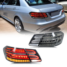 Load image into Gallery viewer, inginuity time LED Tail Lights for Mercedes Benz E-Class W212 Sedan Saloon 2009-2013 Sequential Turn Signal Facelift Smoked Rear Lamps Assembly