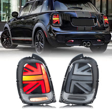 Load image into Gallery viewer, inginuity time LED Tail Lights for BMW Mini Cooper F55 F56 F57 2014-2023 S Sequential Turn Signal Union Jack Black Rear Lamps Assembly