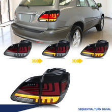 Load image into Gallery viewer, inginuity time LED Tail Lights for Lexus RX300 1997-2002 Start-up Animation Sequential Turn Signal Rear Lamps Assembly