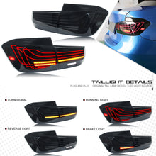 Load image into Gallery viewer, inginuity time LED RGB Tail Lights For BMW F30 M3 3 Seires 2012-2018 With Sequential Indicator Rear Lamp Assembly