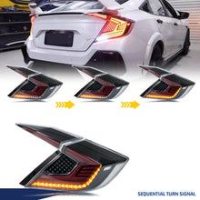 Load image into Gallery viewer, inginuity time LED Tail Lights for Honda Civic 2016-2021 10th Gen Sedan Clear Start-up Animation Sequential Turn Signal Rear Lamps Assembly