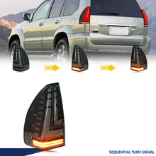 Load image into Gallery viewer, inginuity time LED Tail Lights for Lexus GX470 2002-2009 Start-up Animation Sequential Turn Signal Rear Lamps Assembly