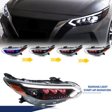 Load image into Gallery viewer, inginuity time LED RGB Headlights for Nissan Sentra B18 2020-2025 S SR SV Start-up Animation Bluetooth APP Control Colorful Front Lamps Assembly