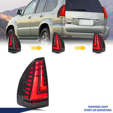 Load image into Gallery viewer, inginuity time LED Tail Lights for Lexus GX470 2002-2009 Start-up Animation Sequential Turn Signal Rear Lamps Assembly
