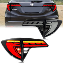 Load image into Gallery viewer, inginuity time LED Tail Lights for Honda HR-V HRV 2016-2022 Start-up Animation Sequential Turn Signal Black Rear Lamps Assembly Accessary