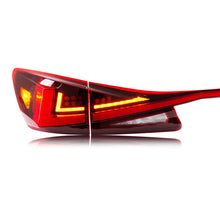 Load image into Gallery viewer, inginuity time LED Tail Lights & Middle Lamp for Lexus IS250 IS350 ISF 2006-2013 Red Start-up Animation Sequential Turn Signal Facelift Rear Lamps Assembly Accessary…