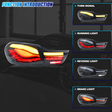 Load image into Gallery viewer, inginuity time LED Tail Lights for BMW 4-Series M4 F32 F82 F36 2014-2020 Coupe Convertible Start-up Animation Sequential Turn Signal Black GTS Rear Lamps Assembly