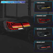 Load image into Gallery viewer, inginuity time LED CSL Tail Lights for BMW 3-Series E93 325i 330i 335i M3 S65 N54/55 2007-2013 Convertible Start-up Animation Sequential Turn Signal Rear Lamps Assembly