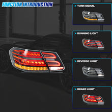 Load image into Gallery viewer, inginuity time LED Tail Lights for Mercedes Benz E-Class W212 Sedan Saloon 2009-2013 Sequential Turn Signal Facelift Smoked Rear Lamps Assembly