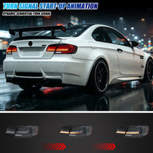 Load image into Gallery viewer, inginuity time RGB LED CSL Tail Lights for BMW 3-Series E92 328i 335i M3 S65 N52/54/55 2006-2013 Coupe Start-up Animation Sequential Turn Signal Colorful Rear Lamps Assembly