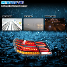 Load image into Gallery viewer, inginuity time LED Tail Lights for Mercedes Benz E-Class W212 Sedan Saloon 2009-2013 Sequential Turn Signal Facelift Smoked Rear Lamps Assembly