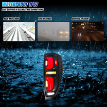 Load image into Gallery viewer, inginuity time LED Tail Lights for Chevy Chevrolet Colorado GMC Canyon 2004-2012 Start-up Animation Sequential Turn Signal Rear Lamps Assembly