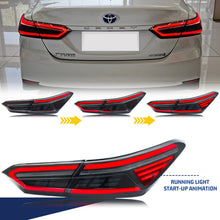 Load image into Gallery viewer, inginuity time LED Tail Lights for Toyota Camry 8th Gen 2018-2023 SE/XSE/LE/XLE/TRD Start-up Animation Sequential Signal Rear Lamps Assembly