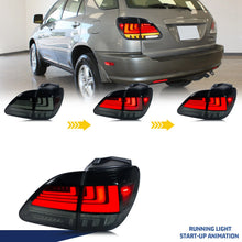 Load image into Gallery viewer, inginuity time LED Tail Lights for Lexus RX300 1999-2003 Start-up Animation Sequential Turn Signal Rear Lamps Assembly
