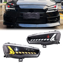 Load image into Gallery viewer, inginuity time LED Audi Headlights for Mitsubishi Lancer & Lancer EVO X 2009-2020 Start-up Animation Sequential Turn Signal Front Lamps Assembly