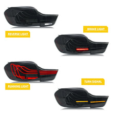 Load image into Gallery viewer, inginuity time LED CSL Tail Lights for BMW 4-Series M4 F32 F82 F36 2014-2020 Coupe Start-up Animation Sequential Turn Signal Black Laser Rear Lamps Assembly