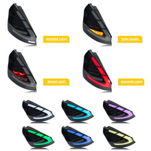 Load image into Gallery viewer, inginuity time LED RGB Tail Lights for Ford Fiesta MK7 MK7.5 2008-2019 Start-up Animation Sequential Turn Signal Rear Lamps Assembly