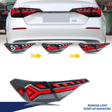 Load image into Gallery viewer, inginuity time LED Tail Lights for Honda Civic 2022-2026 11th Gen Start-up Animation Sequential Turn Signal Clear Rear Lamps Assembly