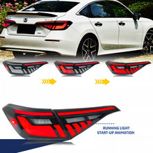 Load image into Gallery viewer, inginuity time LED Tail Lights for Honda Civic 11th Gen 2022 2023 2024 Start-up Animation Sequential Signal Rear Lamps Assembly