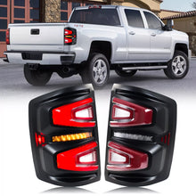 Load image into Gallery viewer, inginuity time LED Tail Lights for Chevrolet Silverado 1500 2500HD 3500HD 2014-2018 Start-up Animation Sequential Turn Signal Rear Lamps Assembly