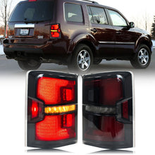 Load image into Gallery viewer, inginuity time LED Tail Lights for Honda Pilot 2009-2015 EX-L Touring LX Start-up Animation Sequential Turn Signal Black Rear Lamps Assembly