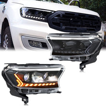 Load image into Gallery viewer, inginuity time LED Headlights for Ford Ranger 2016-2020 Sequential Turn Signal Start-up Animation Front Lamps Assembly