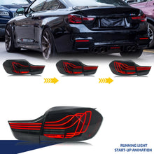 Load image into Gallery viewer, inginuity time LED CSL Tail Lights for BMW 4-Series M4 F32 F82 F36 2014-2020 Coupe Start-up Animation Sequential Turn Signal Black Laser Rear Lamps Assembly