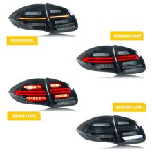 Load image into Gallery viewer, inginuity time LED Tail Lights for Porsche Cayenne 2011-2014 958 Sequential Turn Signal Clear Rear Lamps Assembly