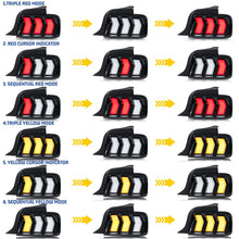 Load image into Gallery viewer, inginuity time LED S650 Tail Lights for Ford Mustang S-197 5th Gen 2005-2009 Start-up Animation Seqential Turn Signal Rear Lamps Assembly