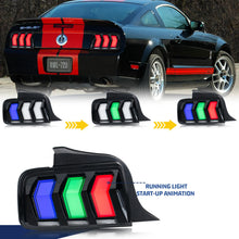 Load image into Gallery viewer, inginuity time LED S650 Tail Lights for Ford Mustang S-197 5th Gen 2005-2009 Start-up Animation Seqential Turn Signal Rear Lamps Assembly