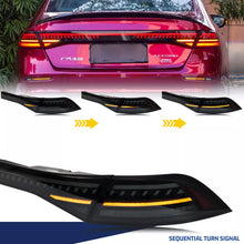 Load image into Gallery viewer, inginuity time LED Tail Lights & Center Light for Honda Accord 2023 2024 2025 11th Gen Start-up Animation Sequential Turn Signal Rear Lamps Assembly