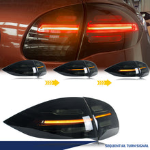 Load image into Gallery viewer, inginuity time LED Sequential Tail Lights for Porsche Cayenne 2011-2014 958 Start-up Animation Sequential Turn Signal White Rear Lamps Assembly