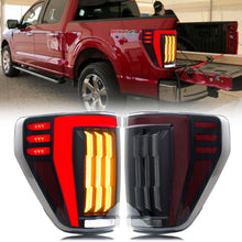 Load image into Gallery viewer, inginuity time LED Tail Lights for Ford F-150 F150 2021 2022 2023 14th Gen P702 XL STX Start-up Animation Sequential Turn Signal Rear Lamps Assembly