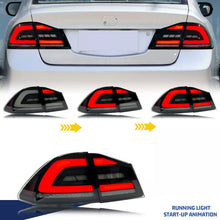 Load image into Gallery viewer, inginuity time LED Tail Lights for Honda Civic FD1 FD2 FD3 Type-R 8th Gen 2006-2011 Start-up Animation Sequential Turn Signal Rear Lamps Assembly