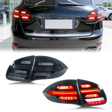 Load image into Gallery viewer, inginuity time LED Tail Lights for Porsche Cayenne 2011-2014 958 Sequential Turn Signal Clear Rear Lamps Assembly