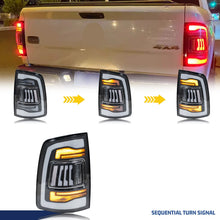 Load image into Gallery viewer, inginuity time LED Tail Lights for Ram 2500 2019-2024 5th Gen Sequential Turn Signal Start-up Animation Clear Rear Lamps Assembly
