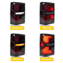 Load image into Gallery viewer, inginuity time LED Tail Lights for Honda Pilot 2009-2015 EX-L Touring LX Start-up Animation Sequential Turn Signal Black Rear Lamps Assembly