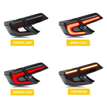 Load image into Gallery viewer, inginuity time LED Tail Lights for Toyota Camry 2012-2014 SE LE XLE Sequential Turn Signal Start-up Animation Black Rear Lamps Assembly