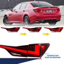 Load image into Gallery viewer, inginuity time LED Tail Lights with Trunk Light for Lexus GS350 GS200t GSF F-Sport 2013-2020 Rear Lamps Assembly