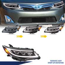 Load image into Gallery viewer, inginuity time LED Lexus Headlights for Toyota Camry 2012-2014 SE LE XLE Start-up Animation Sequential Turn Signal Front Lamps Assembly