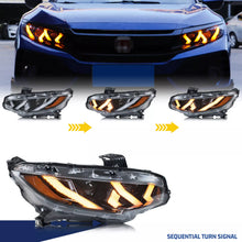 Load image into Gallery viewer, inginuity time LED RGB Headlights for Honda Civic 2016-2021 Sedan Hatchback Coupe Type-R APP Control Front Lamps Assembly