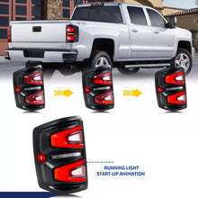 Load image into Gallery viewer, inginuity time LED Tail Lights for Chevrolet Silverado 1500 2500HD 3500HD 2014-2018 Start-up Animation Sequential Turn Signal Rear Lamps Assembly