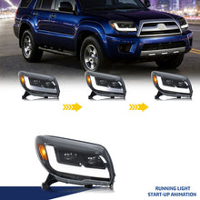 Load image into Gallery viewer, inginuity time LED Headlights for Toyota 4Runner 2003-2009 SR5 TRD 4th Gen Start-up Animation Sequential Turn Signal Bi-Xenon Projector Front Lamps Assembly