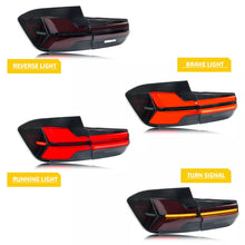 Load image into Gallery viewer, inginuity time LED G05 Tail Lights for BMW 3-Series F30 F80 M3 320i 328i 330i 335i 2013-2018 Black Rear Lamps Assembly