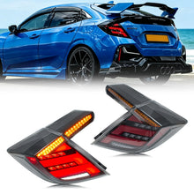 Load image into Gallery viewer, inginuity time LED Tail Lights for Honda Civic Hatchback 2016-2021 Clear Start-up Animation Sequential Turn Signal E-mark DOT Rear Lamps Assembly