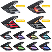 Load image into Gallery viewer, inginuity time LED RGB Tail Lights for Honda Civic 2016-2021 10th Gen FK Hatchback Type-R Start-up Animation Sequential Turn Signal Bluetooth APP Control Rear Lamps Assembly