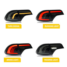 Load image into Gallery viewer, inginuity time LED Tail Lights for Honda Civic 2006-2011 EX LX Sport DX Si Sequential Turn Signal Dynamic Animation Rear Lamps Assembly