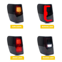 Load image into Gallery viewer, inginuity time LED Tail Lights for Jeep Grand Cherokee 1999-2004 Black Sequential Turn Signal Rear Lamps Assembly